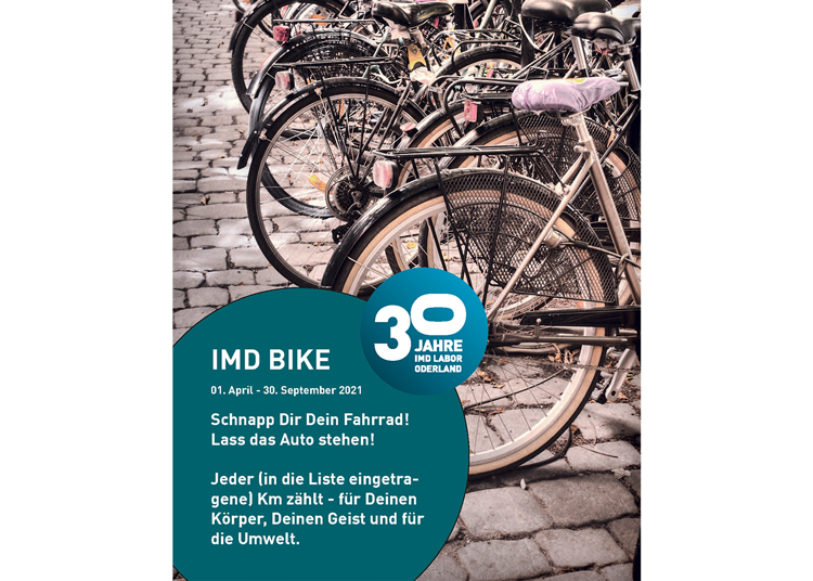 Ab aufs Rad, statt Autofahrt – Halbzeit bei interner Aktion "IMD Bike"
